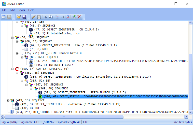 java x509 certificate serial number get decimal online